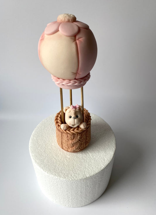 Teddy im Ballon Rosa