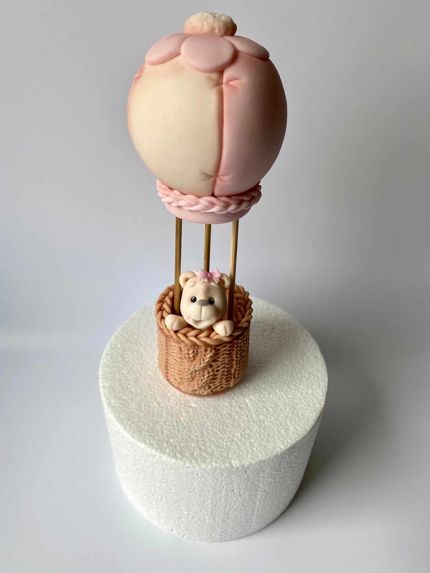 Teddy im Ballon Rosa
