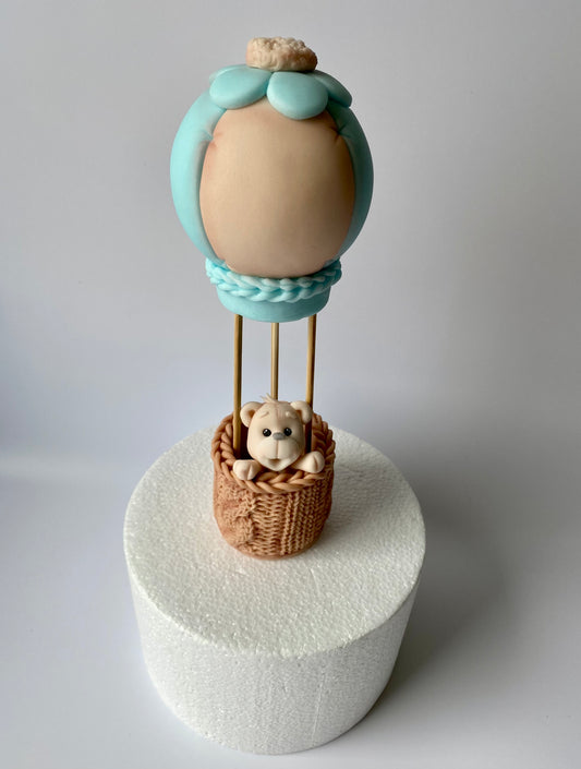 Teddy im Ballon Blau