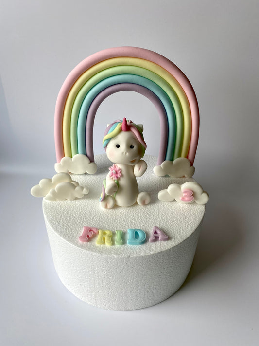 Einhorn mit Regenbogen